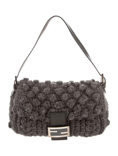 fendi wool baguette